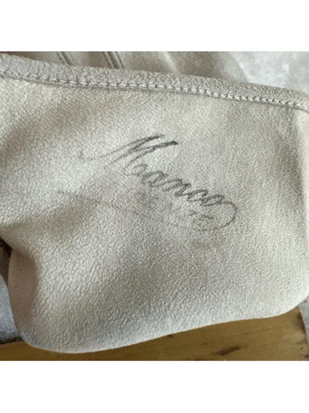 VINTAGE WHITE LEATHER GLOVES MADE IN ITALY 7.25